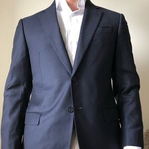 Navy  Armani Slim fit suit in pure virgin wool